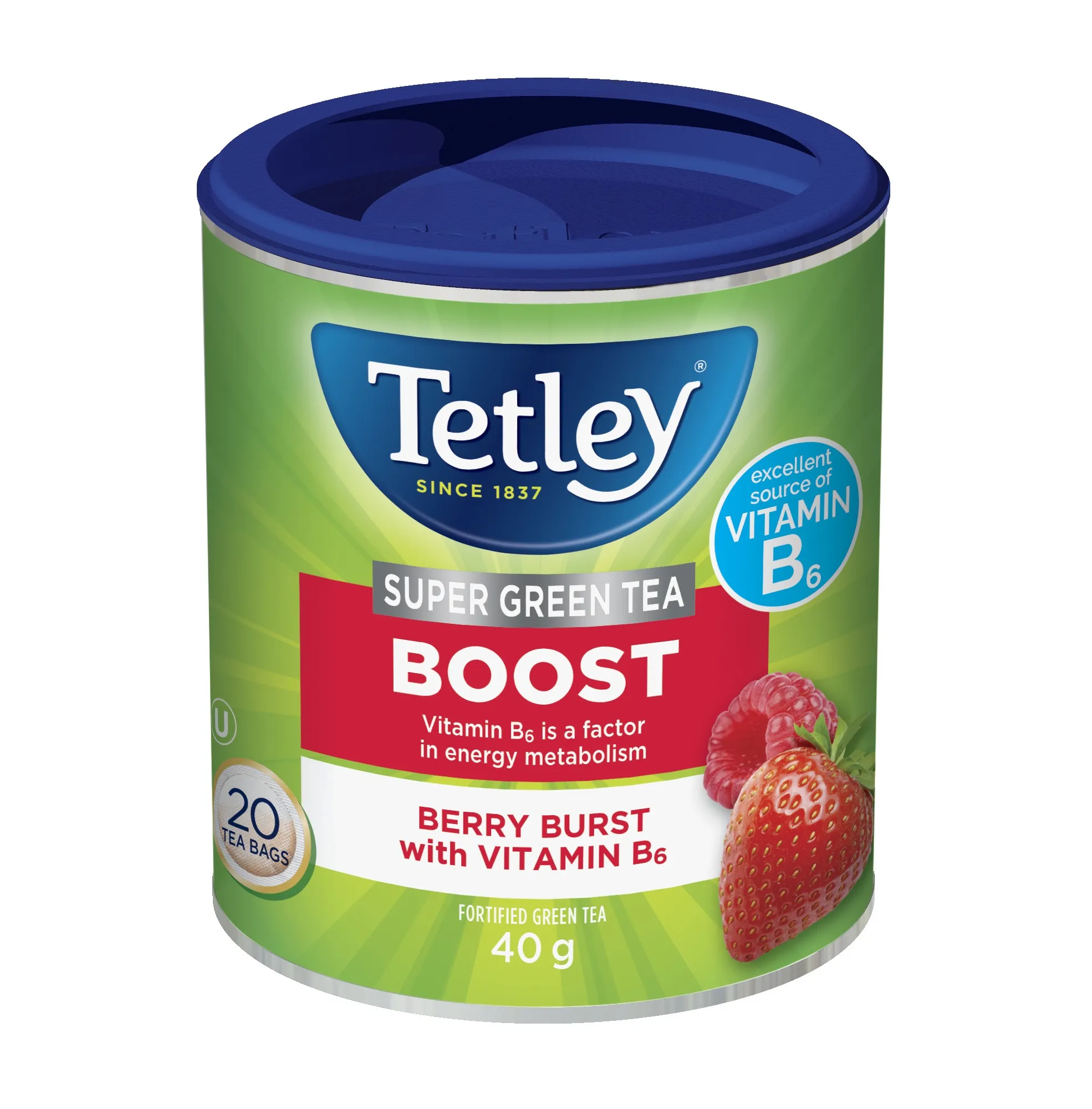 Super Green Boost Tea - Berry Burst with Vitamin B6