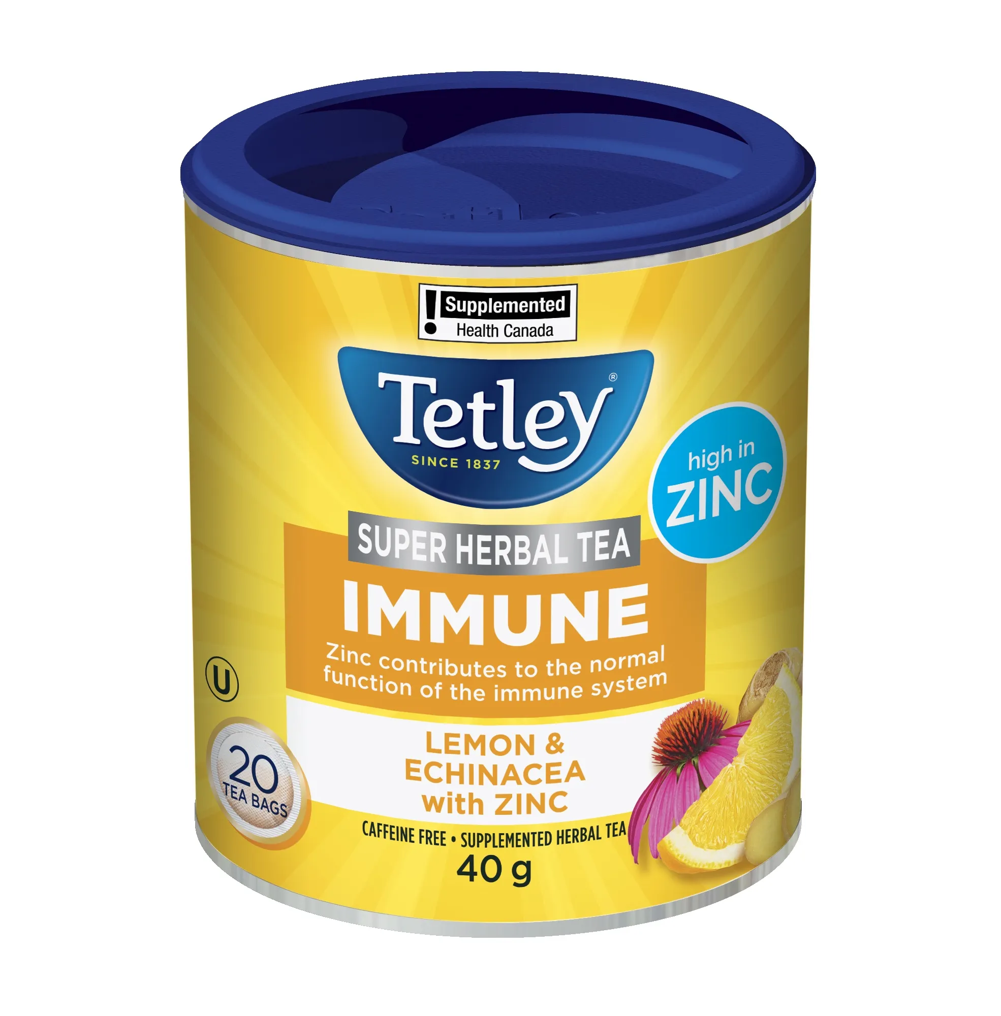 Super Herbal Immune Tea - Lemon & Echinacea with Zinc